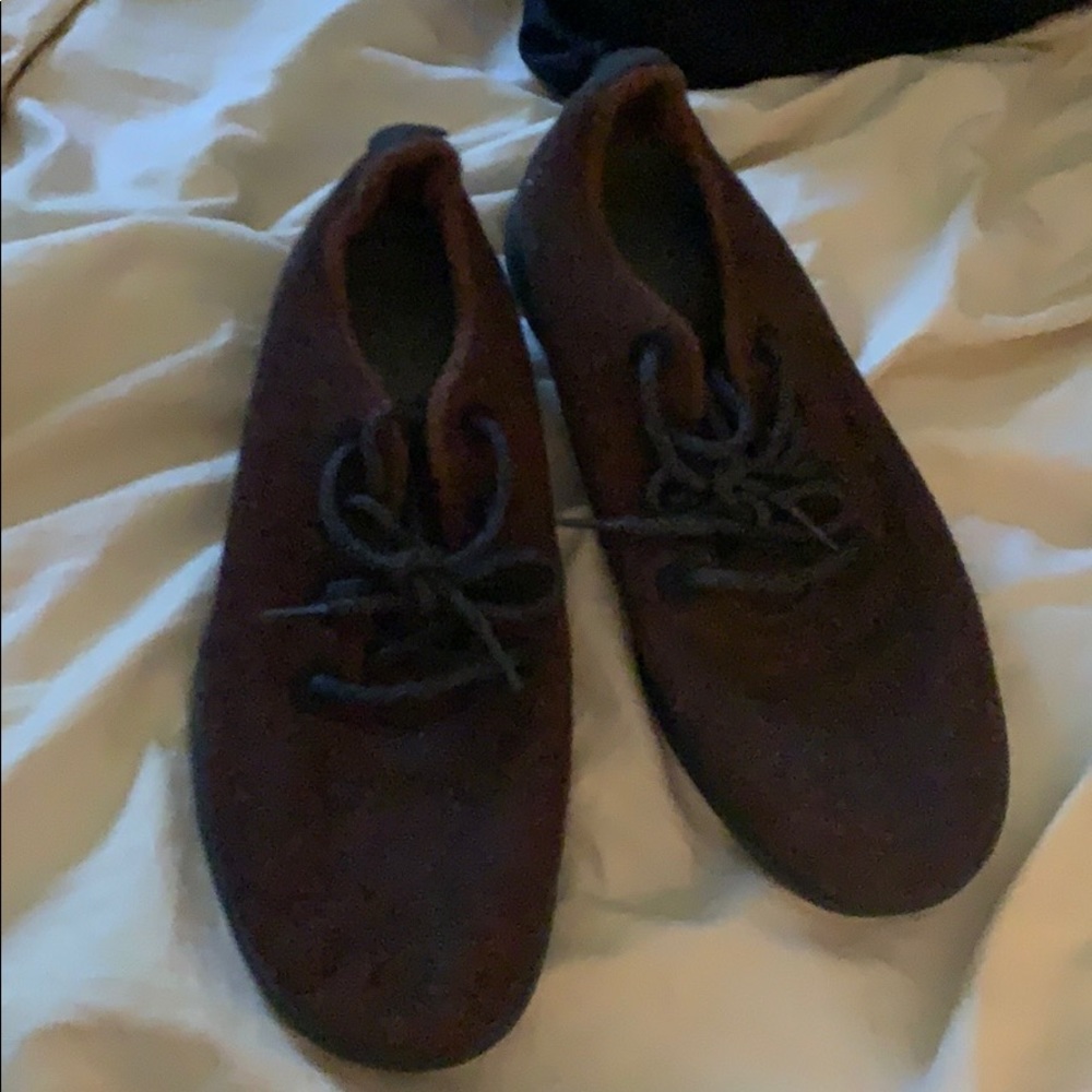 Red and black allbirds